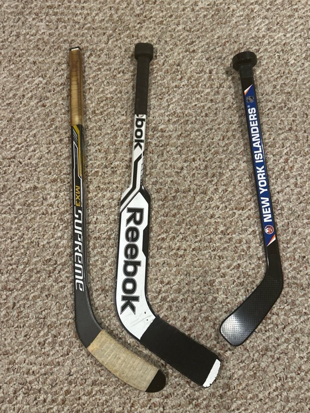 3 Set Mini Hockey Sticks